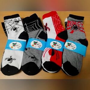 12 Pair -Spider-Themed Cute Socks for Kids - Fun & Comfortable, Machine Washable